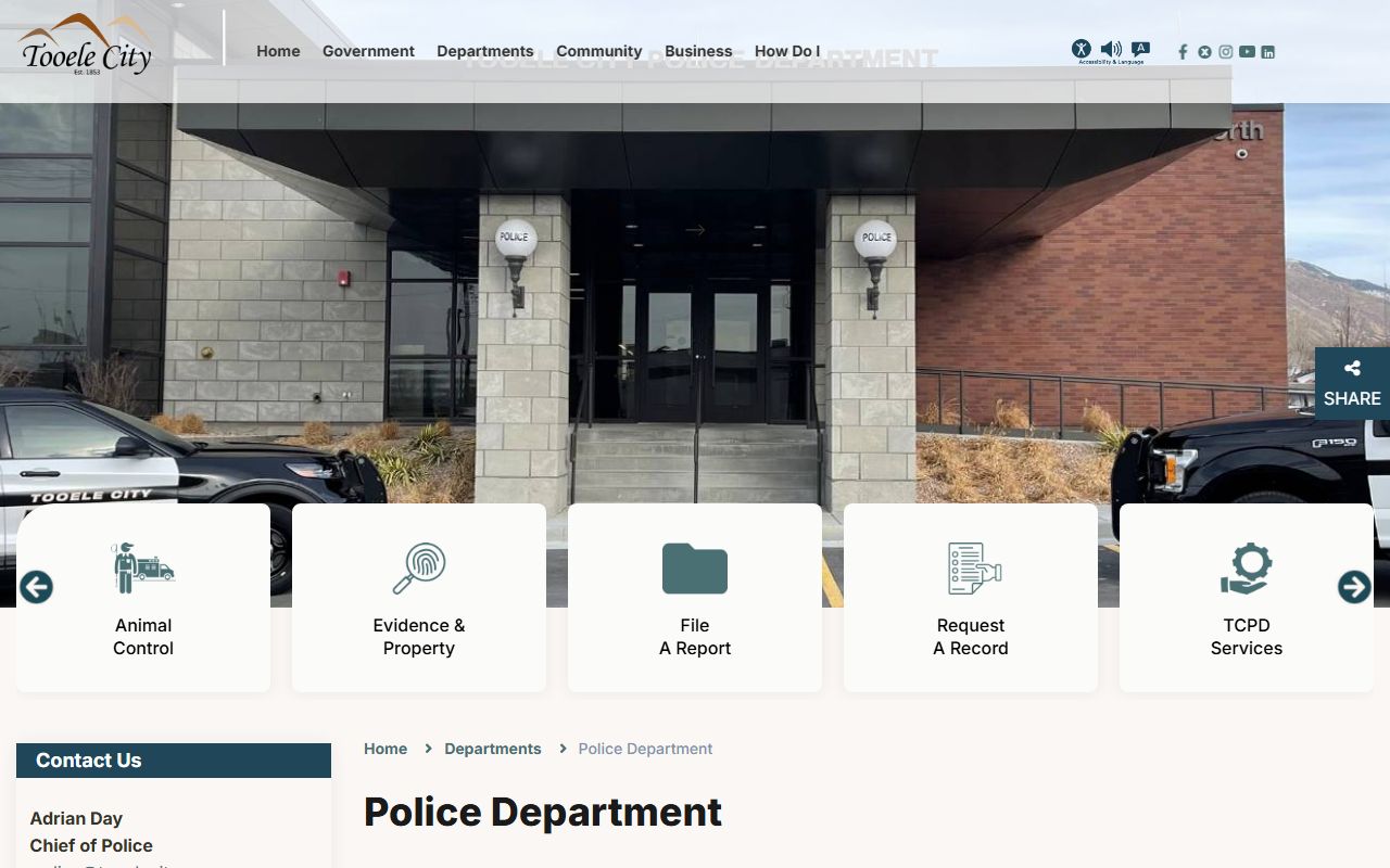 Tooele Jail Mugshots Tooele Police index page