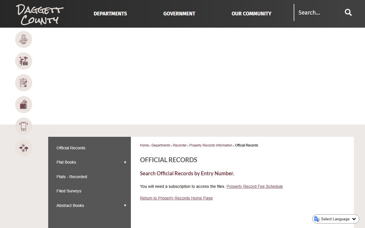 Daggett County Jail Mugshots official records screenshot