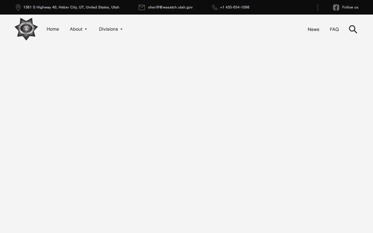 Wasatch County Jail Mugshots FAQ screenshot